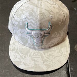White Bulls Embroidered Cap